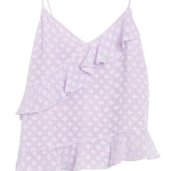 Diane Von Furstenberg Tops - DIANE VON FURSTENBERG Lara Ruffled Camisole Top